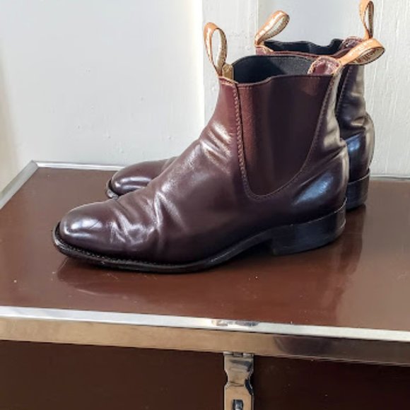RM Williams Craftsman Boots Chestnut, Leather Sole  Men's Size 6.5 H AUS  7.5 US - Picture 3 of 15
